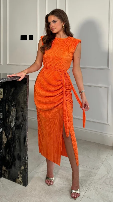 Elena Orange Dress