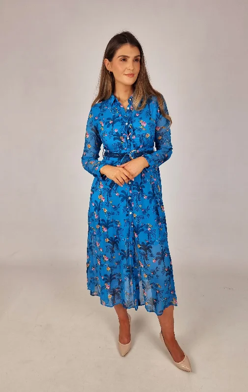 Emily Lovelock Blue Dress