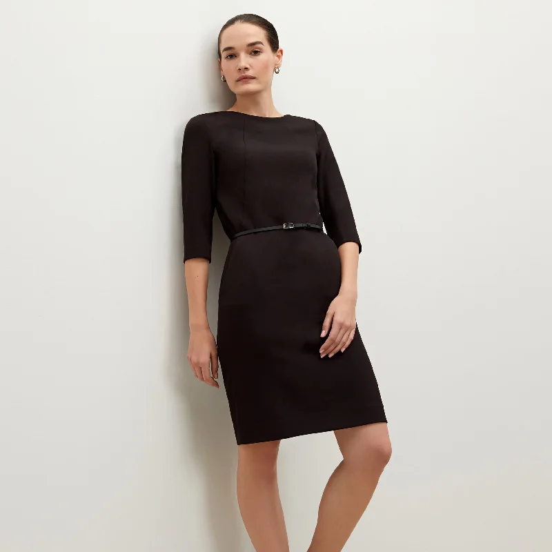 Etsuko Dress - Recycled WonderTex :: Black