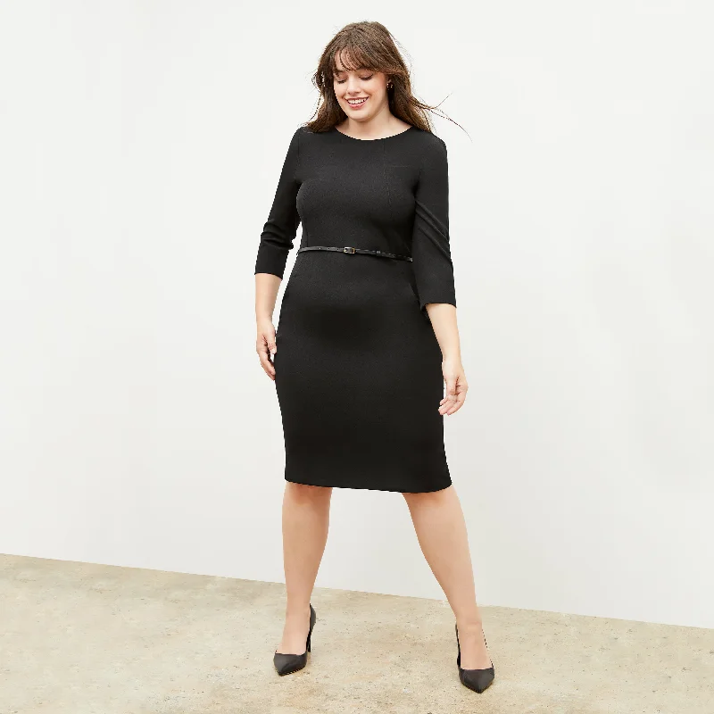 Etsuko Dress - Recycled WonderTex :: Black