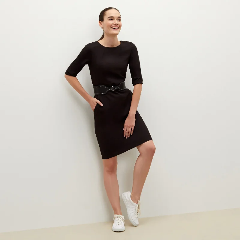 Etsuko Dress - Recycled WonderTex :: Black