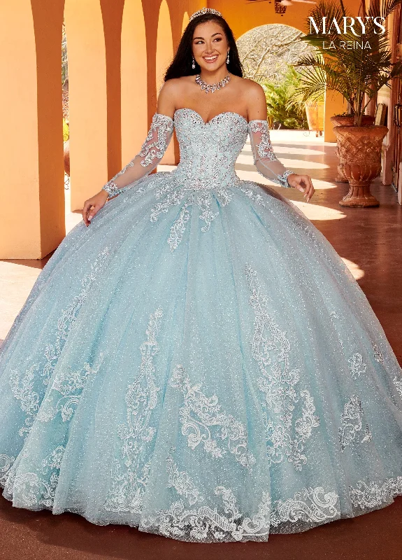 Applique Strapless Quinceanera Dress by Mary's Bridal MQ2156