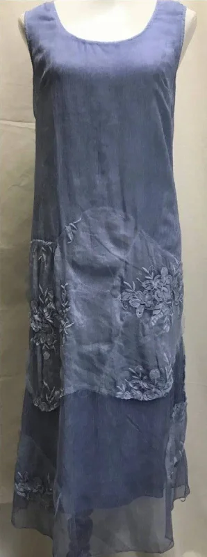 Dress Tie Dyed Blue Or Pink Long Dresses Sleeveless