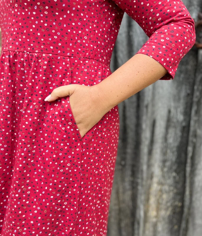 Red Dot Guelder Rose Dress