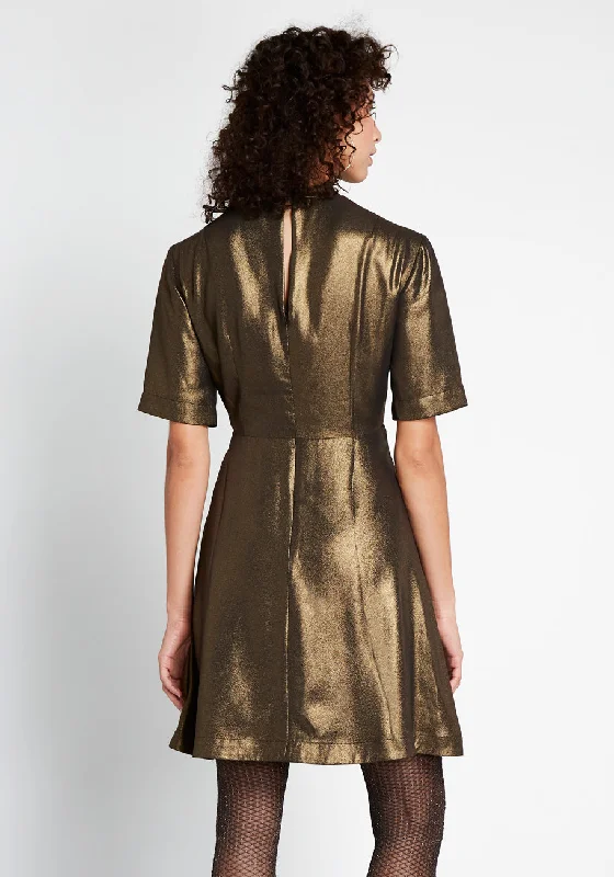 Shake and Shimmer A-Line Dress