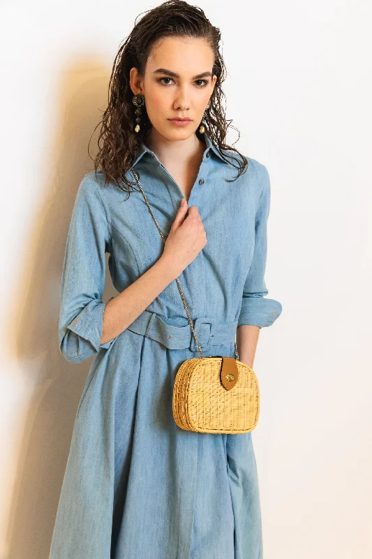 Shirtdress ""KATE MIDI"" / Cotton Denim