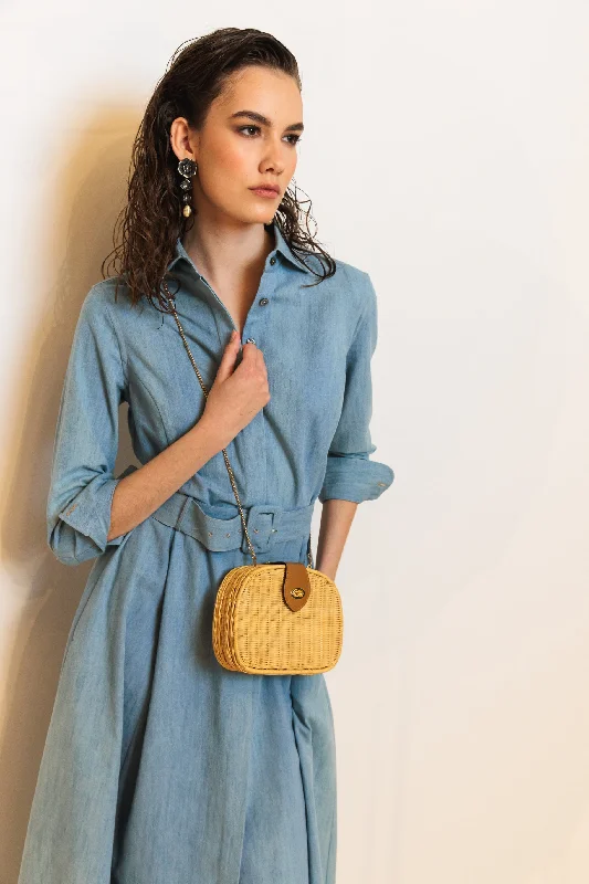 Shirtdress ""KATE MIDI"" / Cotton Denim