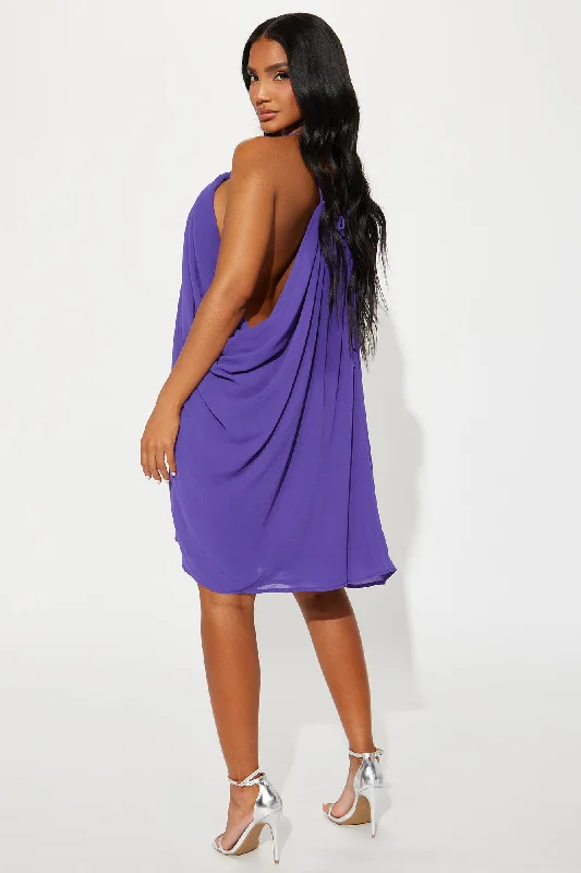 Violetta Mini Dress - Purple