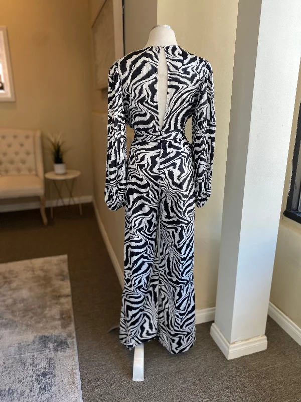 Zebra Printed Jumpsuit