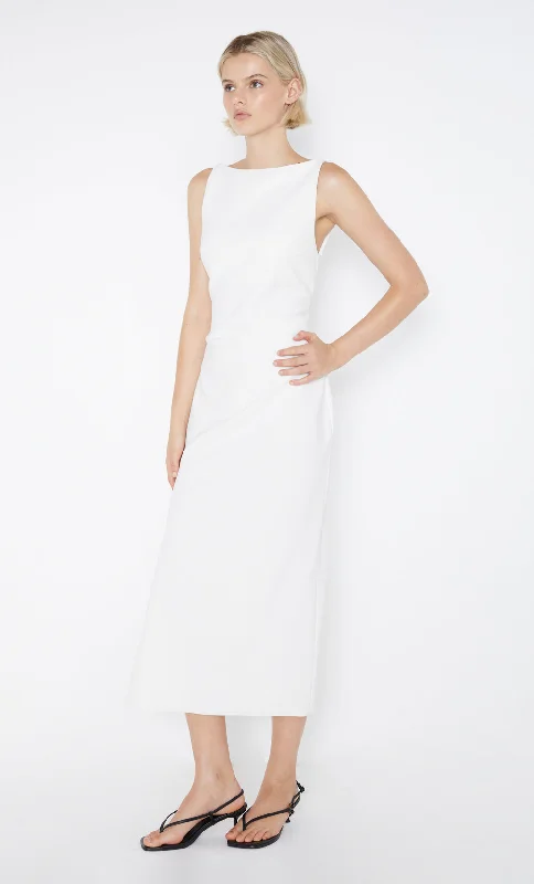 BE MINE TUCK DRESS - IVORY