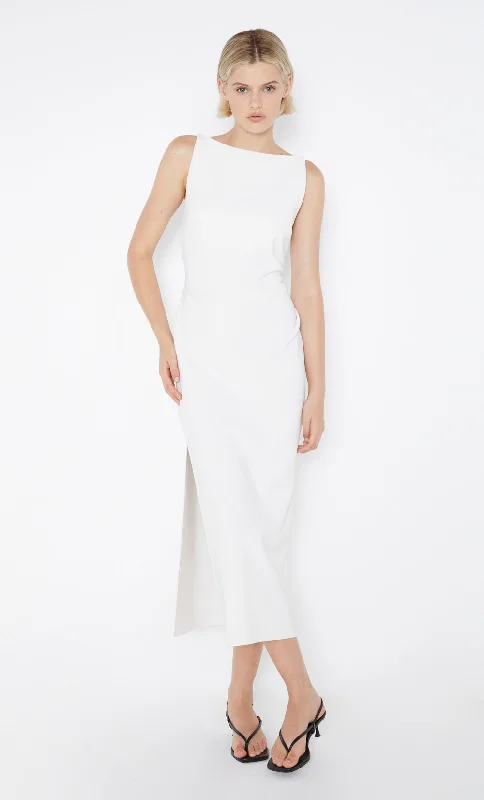 BE MINE TUCK DRESS - IVORY