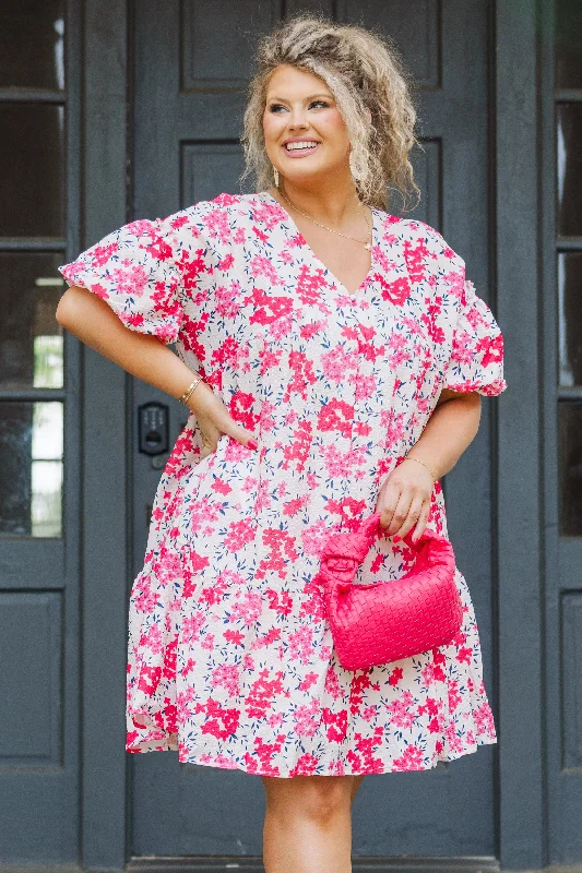 Rosie Posie Dress, Pink