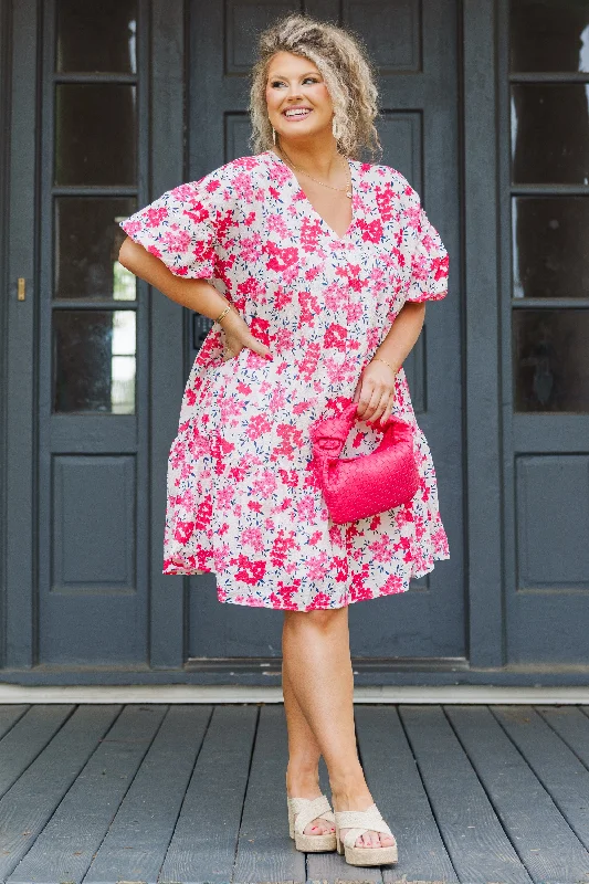 Rosie Posie Dress, Pink