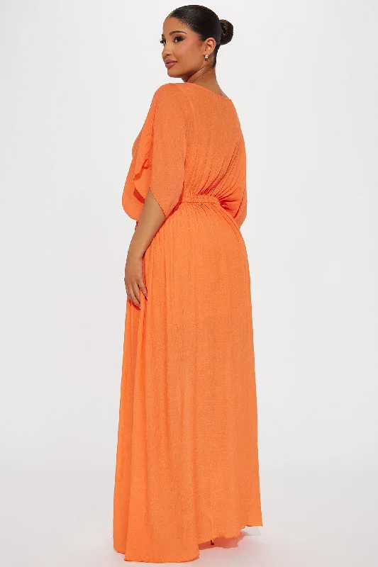 Skylar Kaftan Maxi Dress - Orange