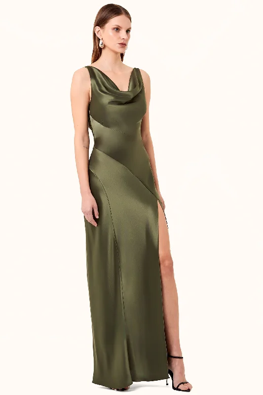 Alfina Dress - Dark Olive