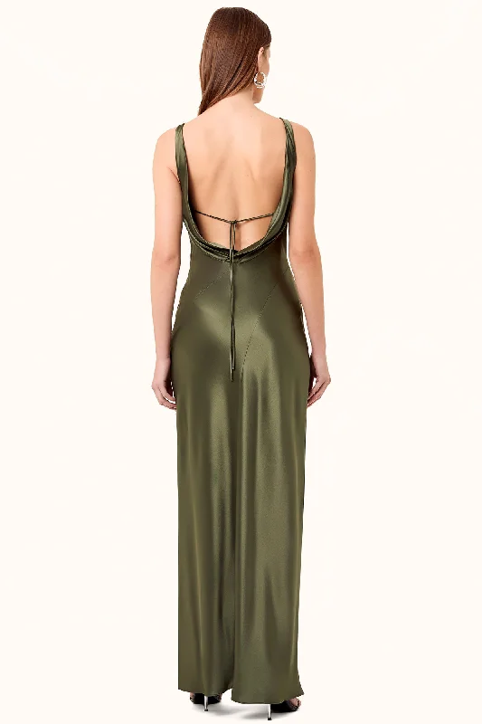 Alfina Dress - Dark Olive