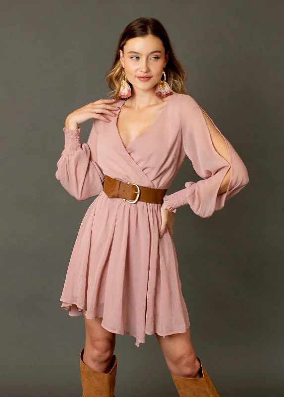 Ani Dress in Nude Pink