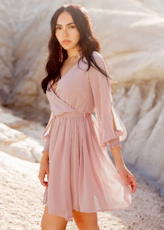 Ani Dress in Nude Pink