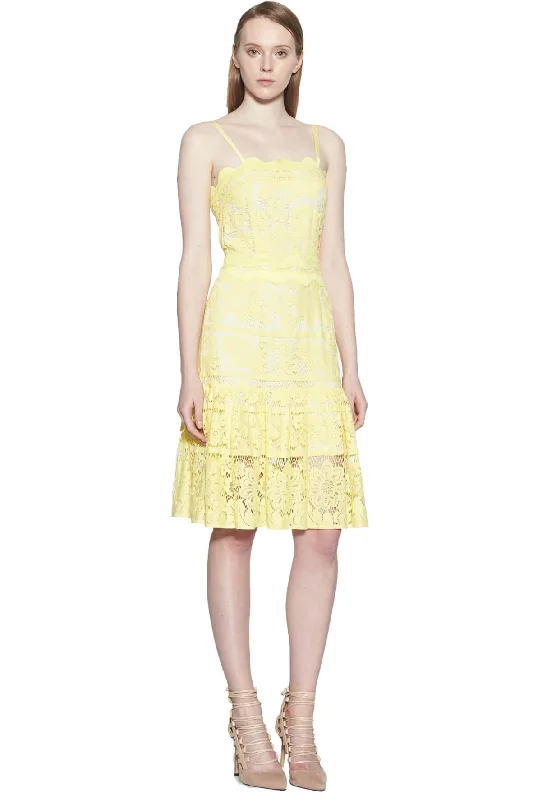 Andrea Sleeveless Mini Dress Yellow