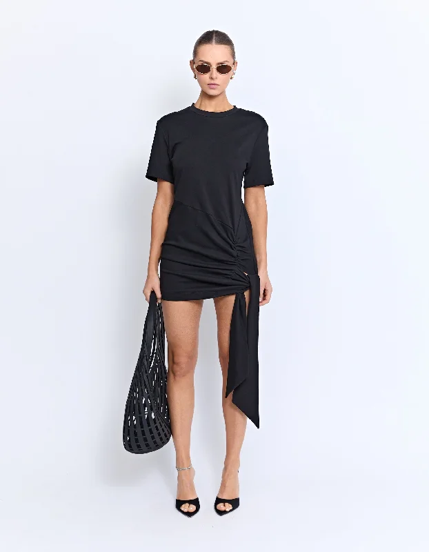 BASSETTE MINI DRESS | BLACK