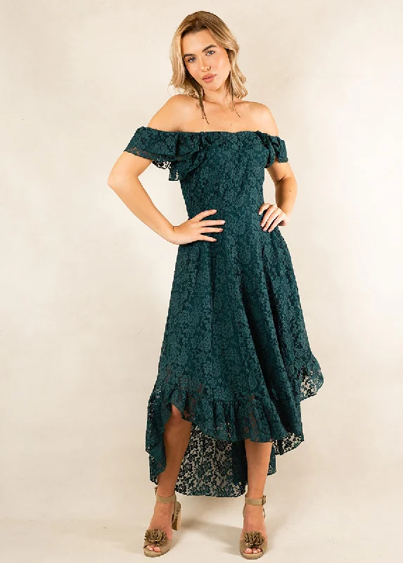 Bette Dress in Deep Teal