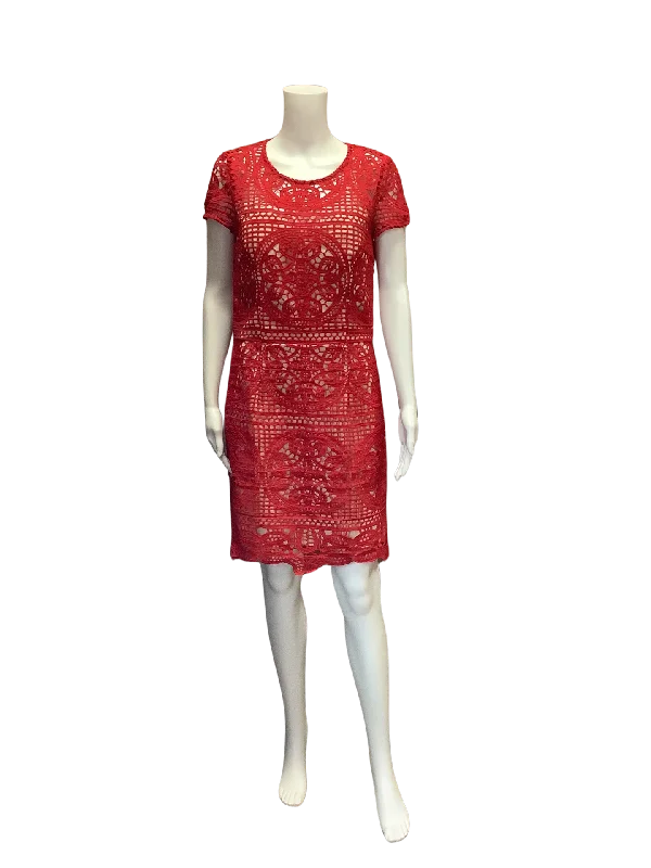 Boston Proper Women's Sheath Dress Red Size: 8