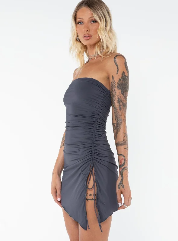 Caprani Mini Dress Grey Tall