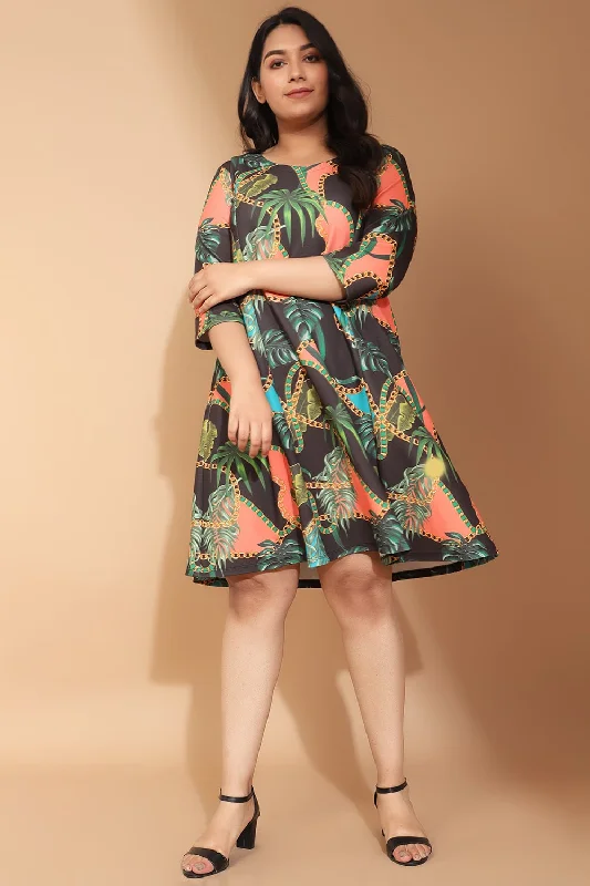 Corel Forest Inspired Printed Dress