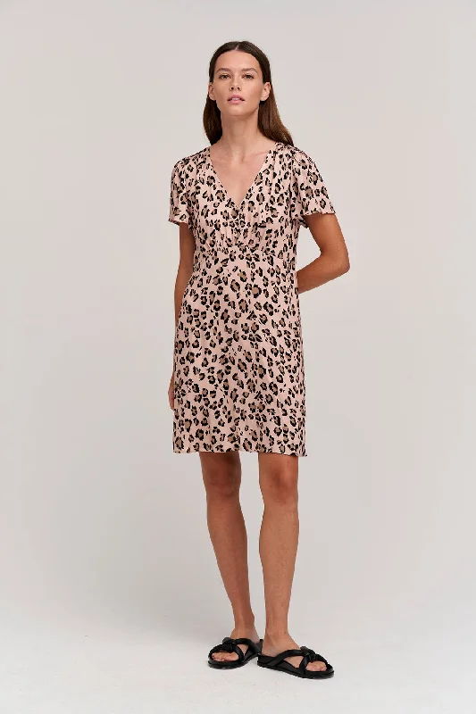 DREW CHEETAH PRINT DRESS