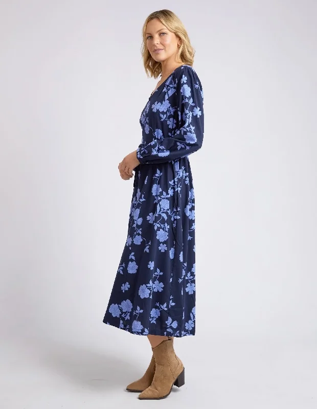 Elm Kasey Floral Dress Navy