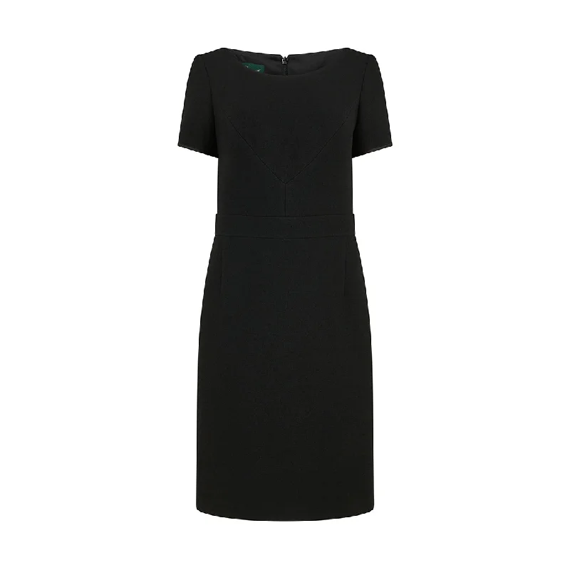 Hallie Tailored Wool Crepe Dress