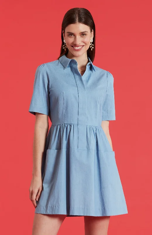 Jordan Light Denim Shirtdress - Chambray