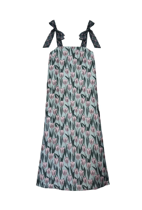 Pillar Gown - Tulip Jacquard