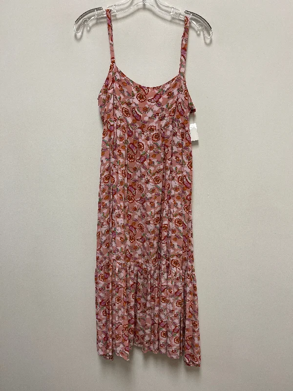 Pink Dress Casual Maxi Clothes Mentor, Size S