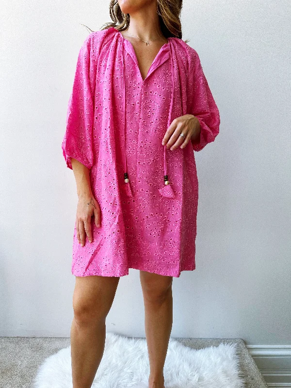 Pretty in Pink Tunic Dress