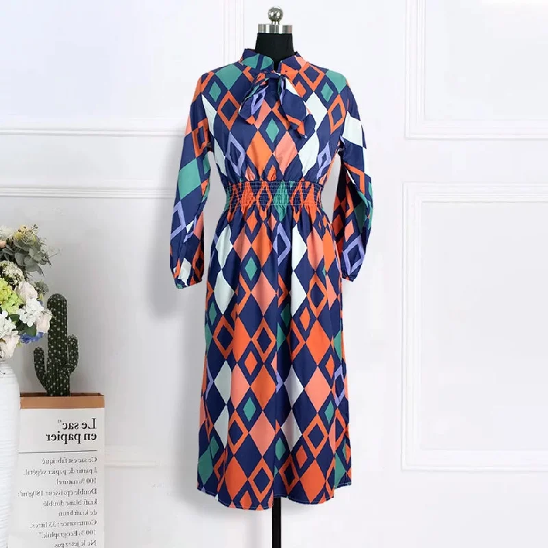 Print Vintage Dress