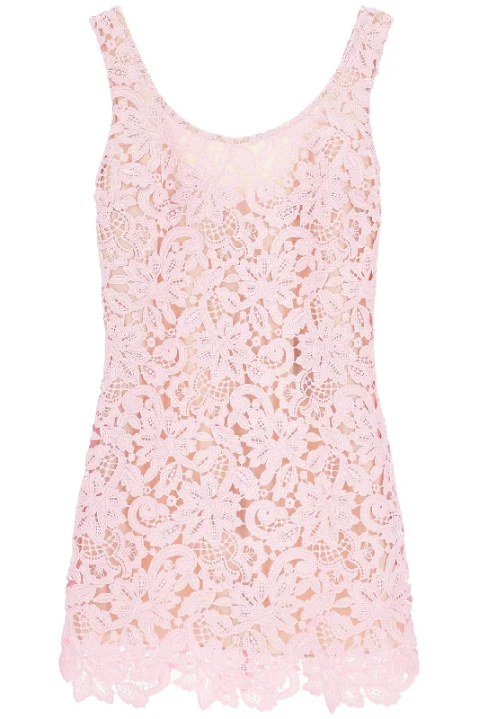 sleeveless mini dress in floral PF24 152S P PINK