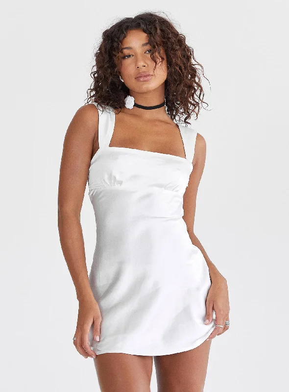 Tracie Mini Dress White