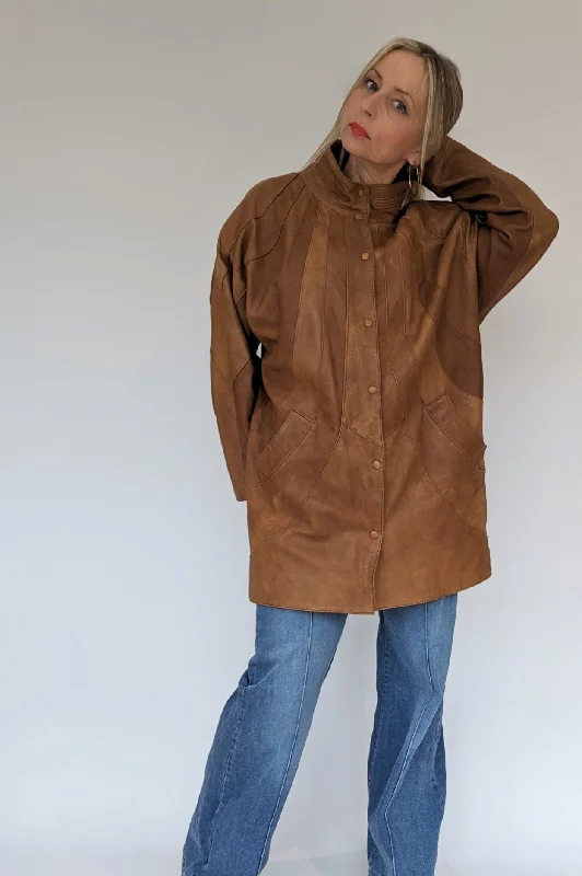 Vintage Oversized Extra Large 80s Soft Leather Jacket