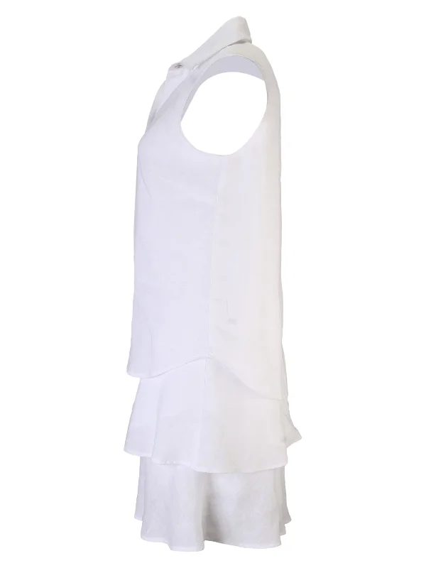 Washed Linen Jasmine Shirt Dress White