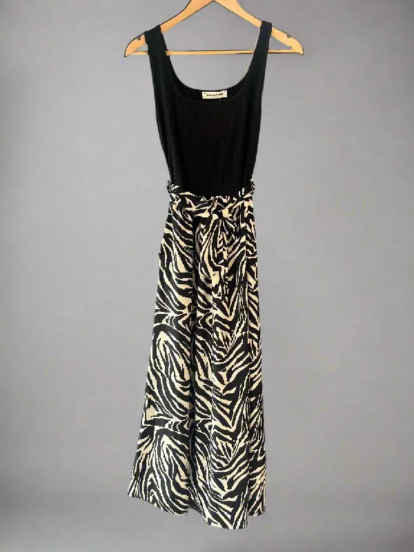 Zebra Venus Maxi Dress With Belt