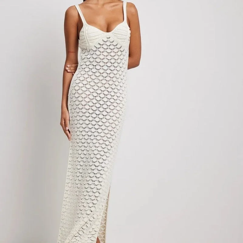 Mermaid Shell Pattern Knitted Dress