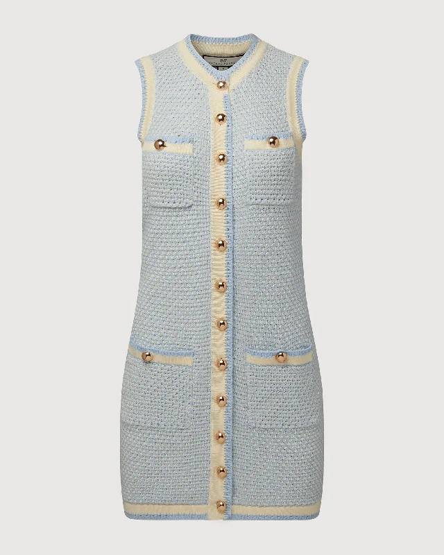 Tweed Knit Mini Dress